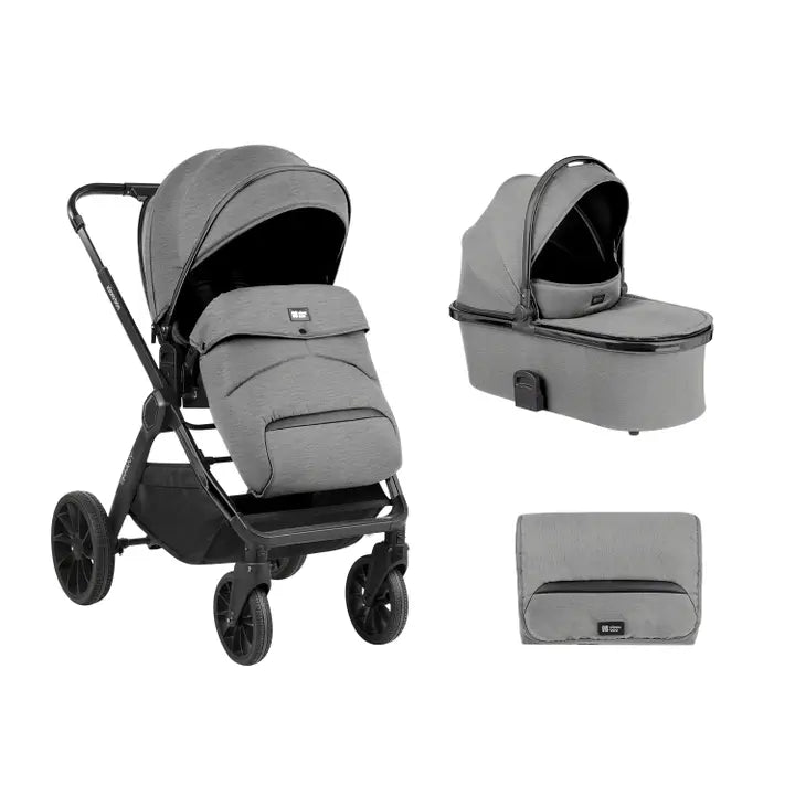 Tiffany 2-in-1-Kinderwagen mit Tragetasche, hellgrau