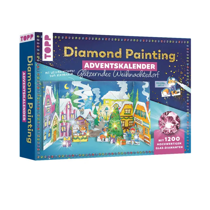 Diamond Painting Adventskalender Glitzerndes Weihnachtsdorf