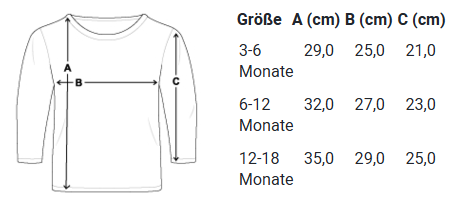 "süßes Rentier" Baby Bio-Langarmshirt