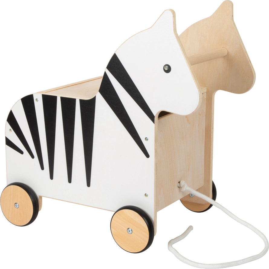 Spielzeugkiste mit Rollen Zebra „Wildlife“ | Holz
