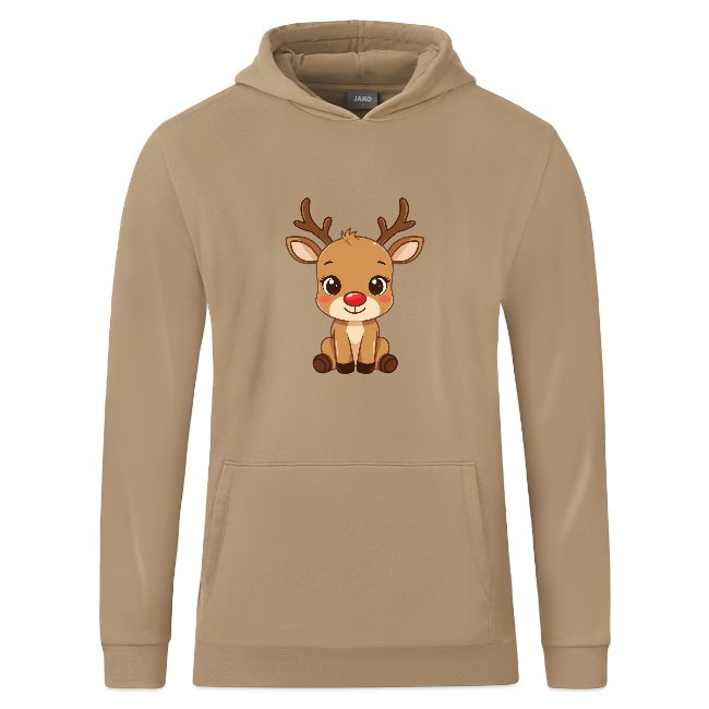 "süßes Rentier" JAKO Kinder Kapuzensweatshirt Organic