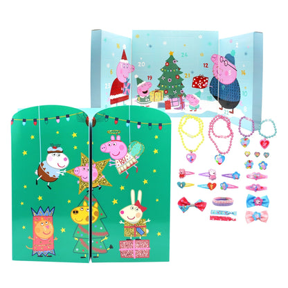 PEPPA PIG ADVENTSKALENDER MIT SCHMUCK UND HAARSCHMUCK