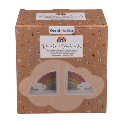 Buchstützen, Regenbogen mit Wolke