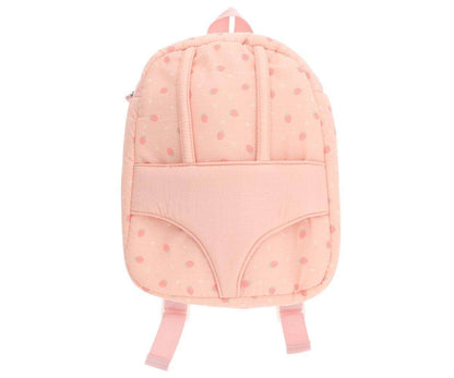 Rucksack für Puppen Erdbeeren Rosa