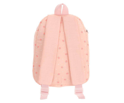 Rucksack für Puppen Erdbeeren Rosa