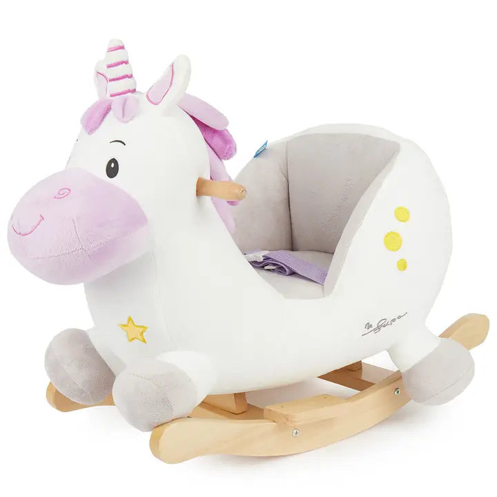 Schaukeltier Baby Einhorn Hörnchen