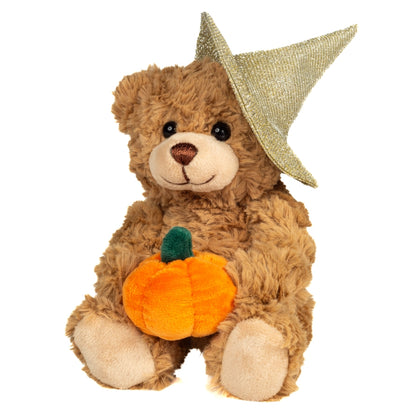 Halloween Teddy mit Kürbis 20 cm - Plüschtier - Stofftier