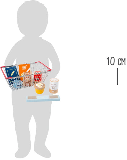 Lebensmittel-Set Im Einkaufskorb „Fresh“ | Holz