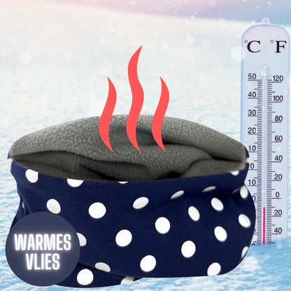 Kinder Reflektor Mütze & Loop - Punkte