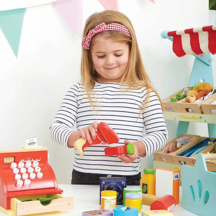 Gefüllter Einkaufskorb & Scanner TV326 / Groceries & Scanner