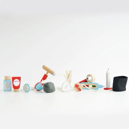 Doktor Tasche TV292 / / Vintage Doctor Roleplay Wooden Kit