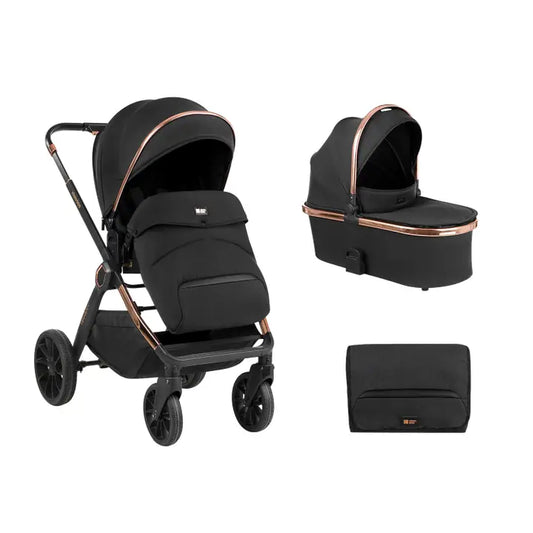 2-in-1-Kinderwagen mit schwarzer Tiffany-Tragetasche