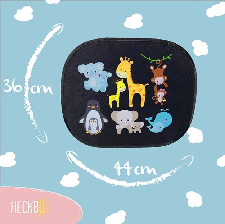 Auto Sonnenblende Baby Tiere mit Mama