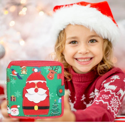 Montessori Beschäftigungsbrett-Buch Weihnachten