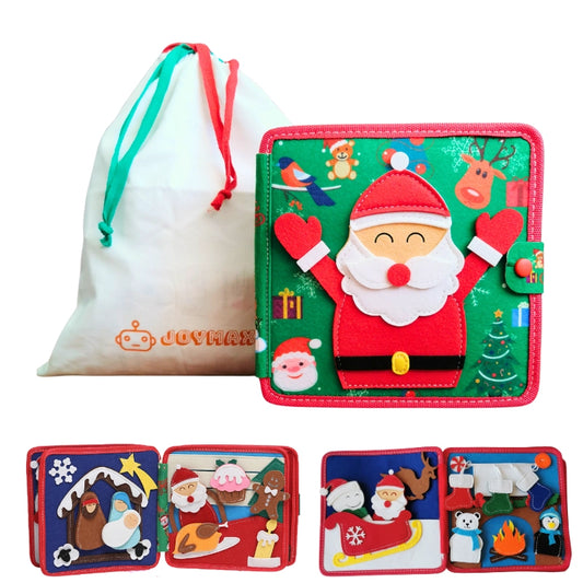 Montessori Beschäftigungsbrett-Buch Weihnachten