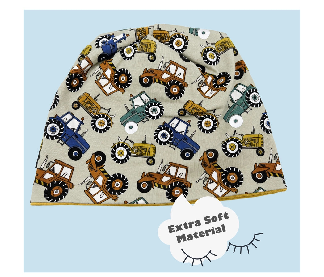 360° Reflektor Beanie & Loop – Traktor - Jersey innen