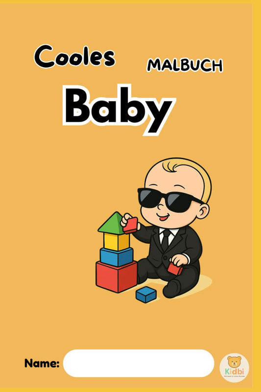 Cooles Baby Malbuch: „Mit süßen Baby-Illustrationen zum Ausmalen“