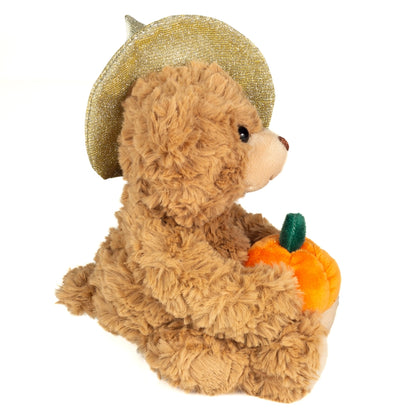 Halloween Teddy mit Kürbis 20 cm - Plüschtier - Stofftier