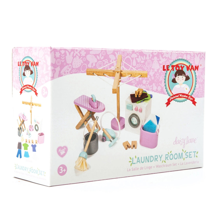 Waschküchen Set ME038 / Wooden Dolls House Laundry Room