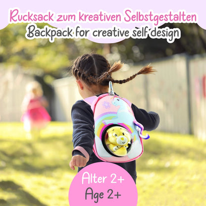 Kinder Rucksack Einhorn mit Sichtfenster