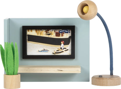 Puppenhausmöbel Wohnzimmer| Puppenzubehör | Holz