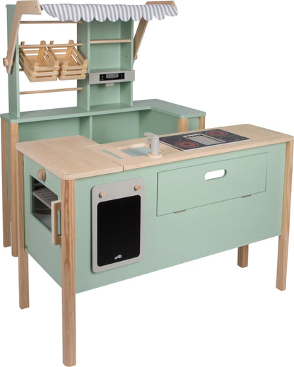 Kaufladen und Kinderküche Salbeigrün „fresh“ | Küche | Holz