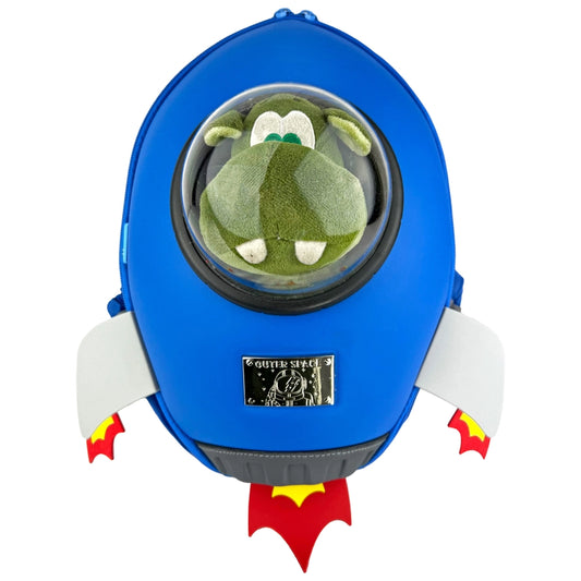 Kinder Rucksack Rakete mit Sichtfenster