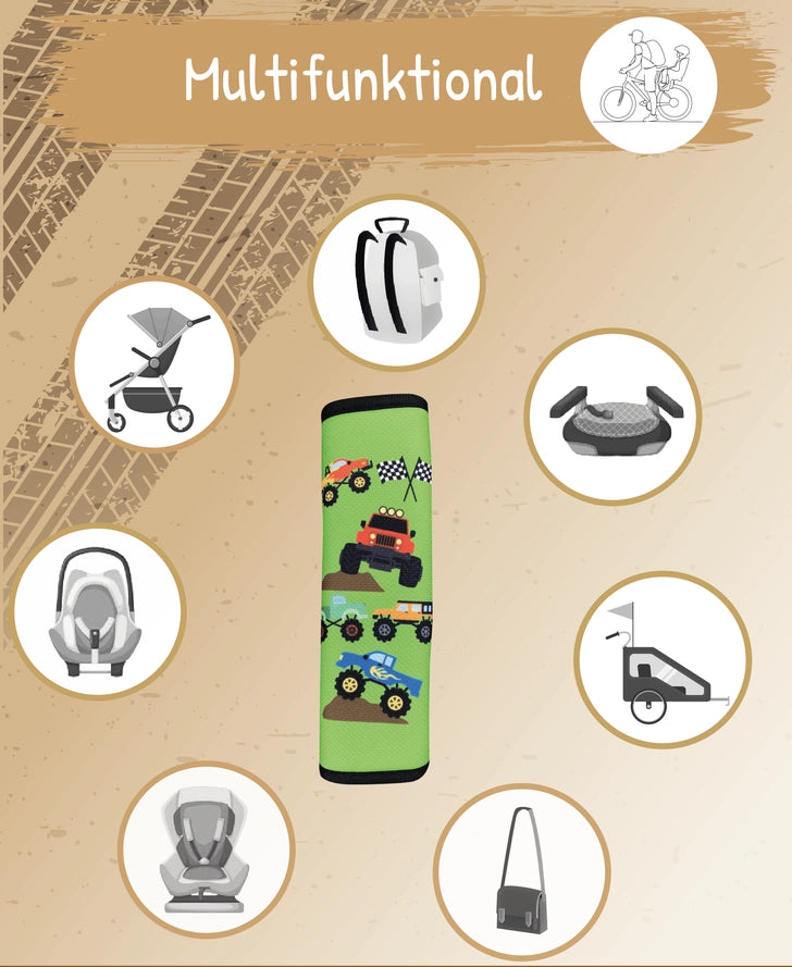 Monster Truck Autos Kinder Auto Gurtpolster Gurtschutz