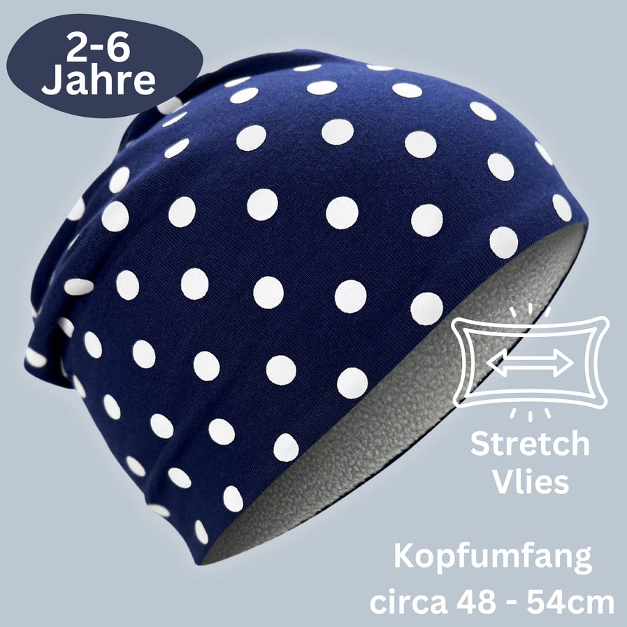 Kinder Reflektor Mütze & Loop - Punkte