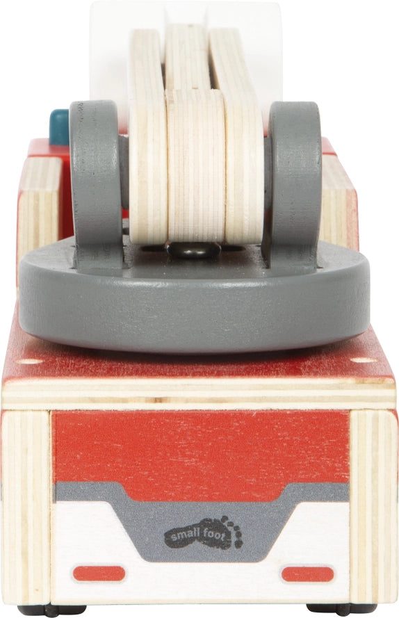 Feuerwehr mit Drehleiter | Fahrzeuge | Holzspielzeug