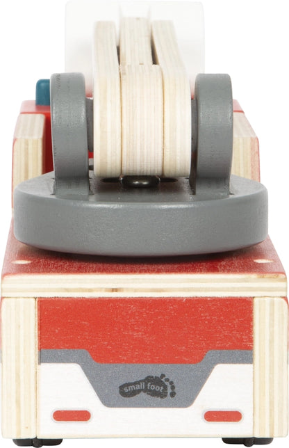 Feuerwehr mit Drehleiter | Fahrzeuge | Holzspielzeug