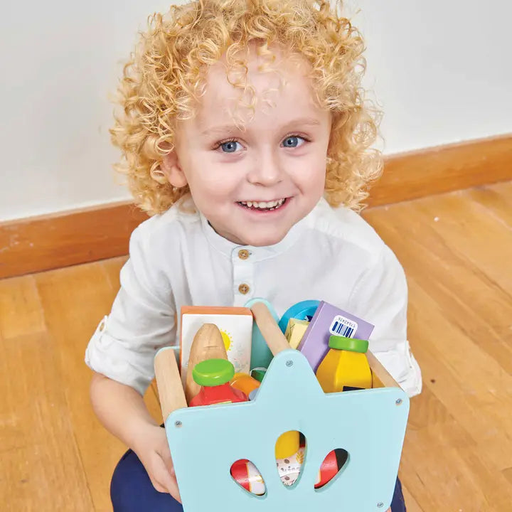 Gefüllter Einkaufskorb & Scanner TV326 / Groceries & Scanner