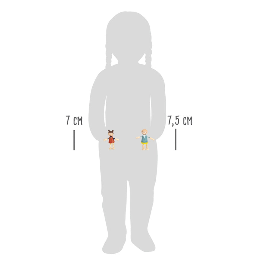 Biegepuppen-Familie Aus Holz | Puppenhäuser | Holz