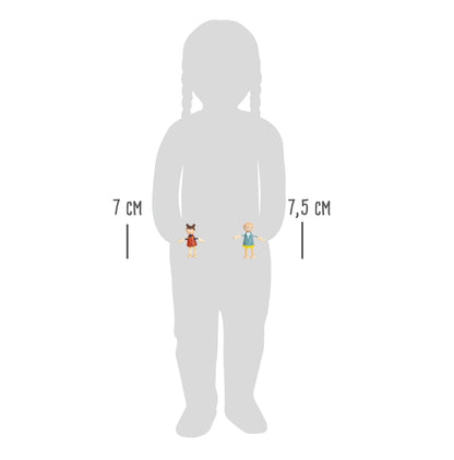 Biegepuppen-Familie Aus Holz | Puppenhäuser | Holz