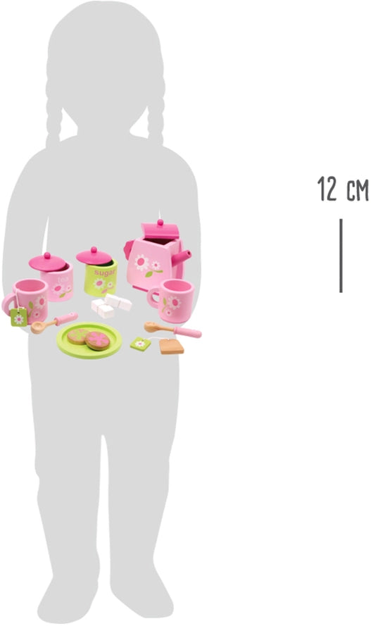 Teeservice Blümchen | Kaufmannsläden | Holz