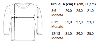 "süßes Rentier" Baby Bio-Langarmshirt
