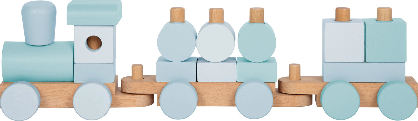 Holzzug blau | Schiebespielzeug | Holzspielzeug