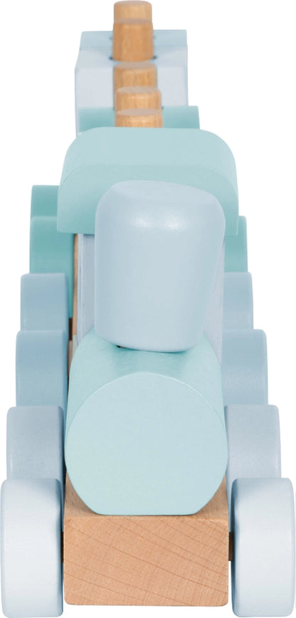 Holzzug blau | Schiebespielzeug | Holzspielzeug