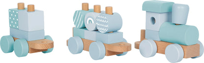 Holzzug blau | Schiebespielzeug | Holzspielzeug