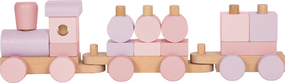 Holzzug rosa | Schiebespielzeug | Holzspielzeug
