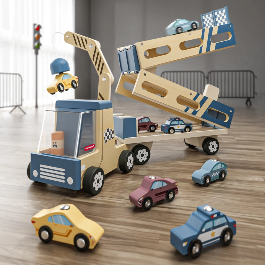 Roll- und Rennwagen-Transporter - Montessori