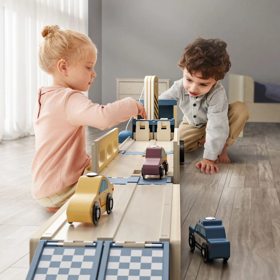 Roll- und Rennwagen-Transporter - Montessori