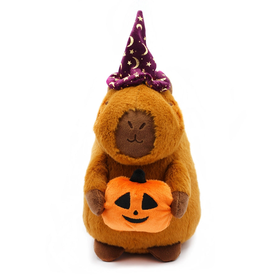 🎃✨ Halloween Kuscheltier – Capybara&nbsp;mit Kürbis ✨🎃