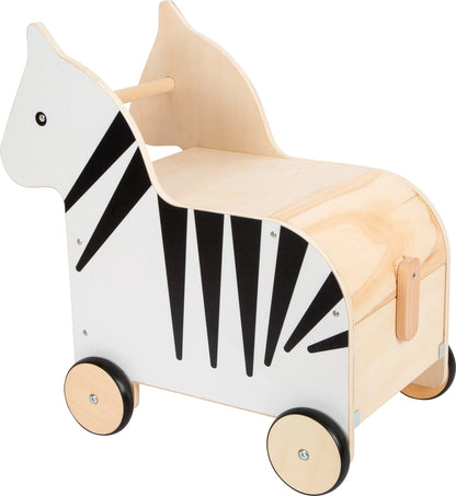 Spielzeugkiste mit Rollen Zebra „Wildlife“ | Holz
