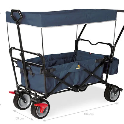 Klappbollerwagen 'Paxi Dlx Comfort' Mit Bremse, Marineblau