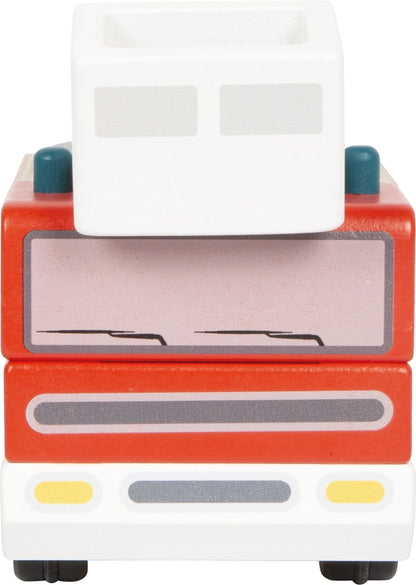 Feuerwehr mit Drehleiter | Fahrzeuge | Holzspielzeug