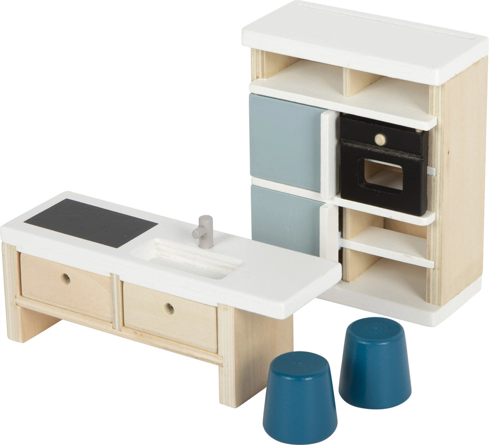 Puppenhausmöbel Küche | Puppenzubehör | Holzspielzeug