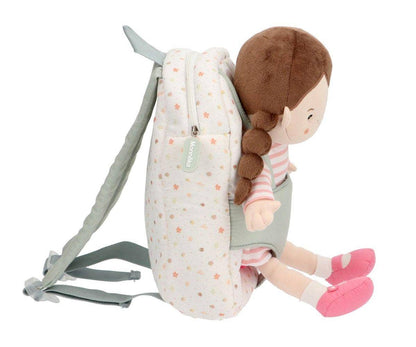 Puppenrucksack Frühlingsgarten