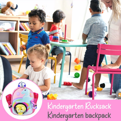 Kinder Rucksack Einhorn mit Sichtfenster