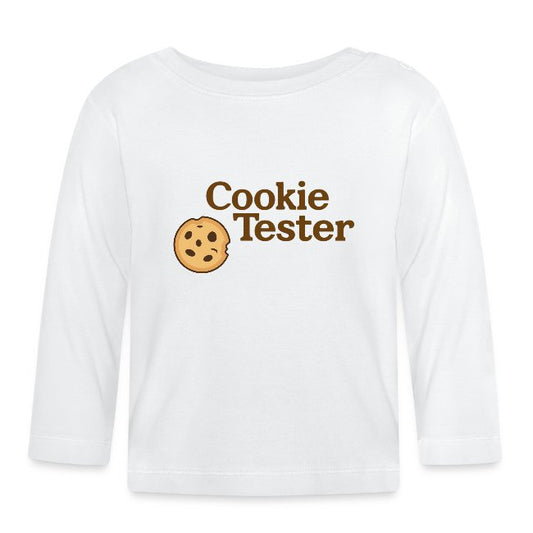 "Cookie Tester" Baby Bio-Langarmshirt